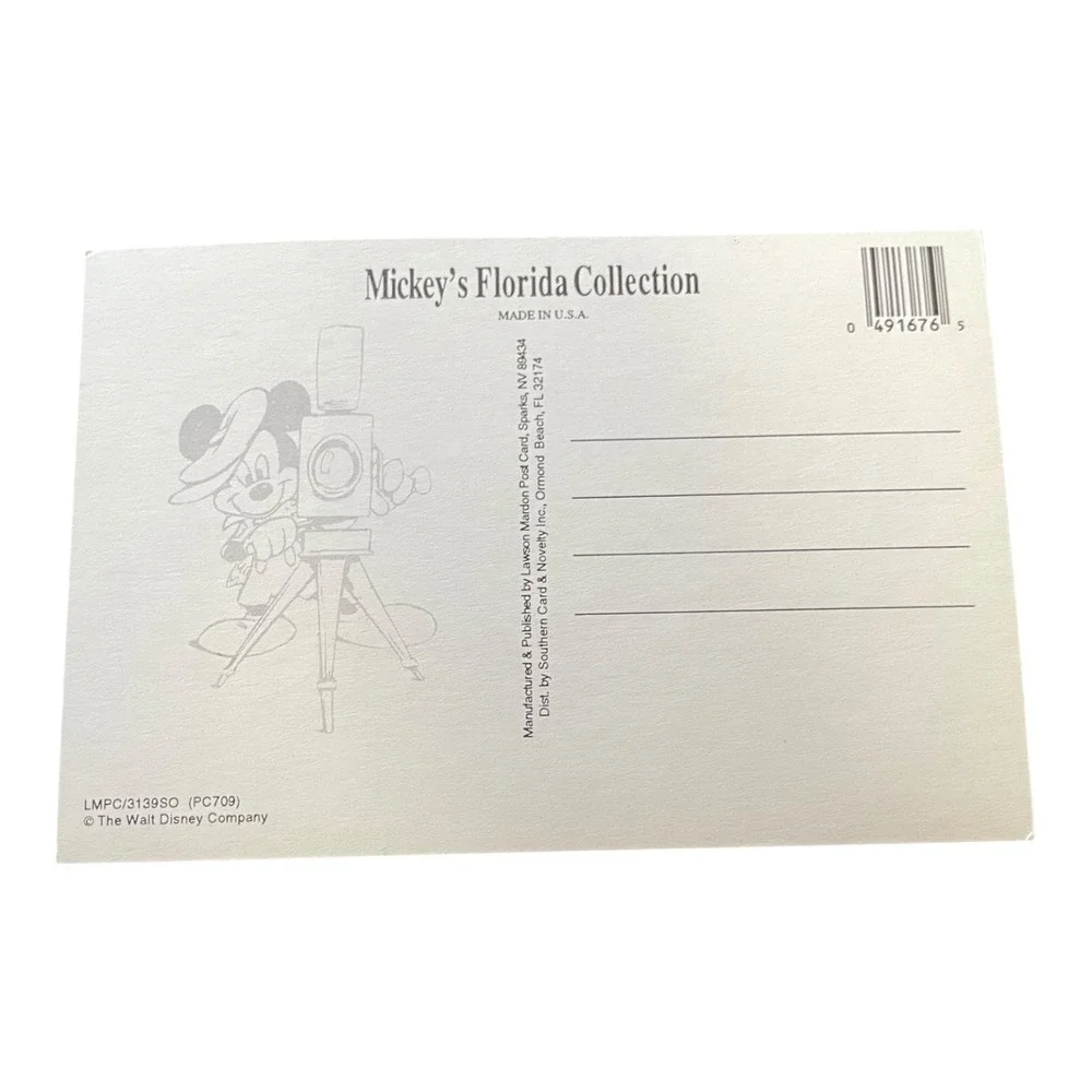 Mickey & Minnie Mouse Goin' 'Round Florida Style Postcard Print Disney World